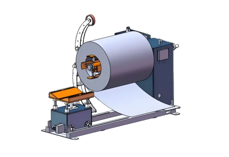 Hydraulic coil rack