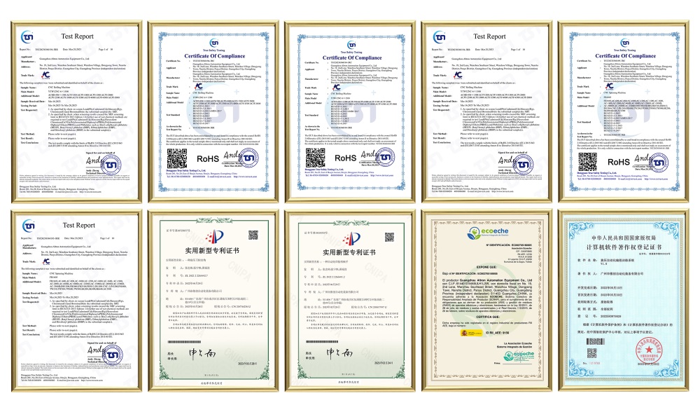 Altron's certificate,