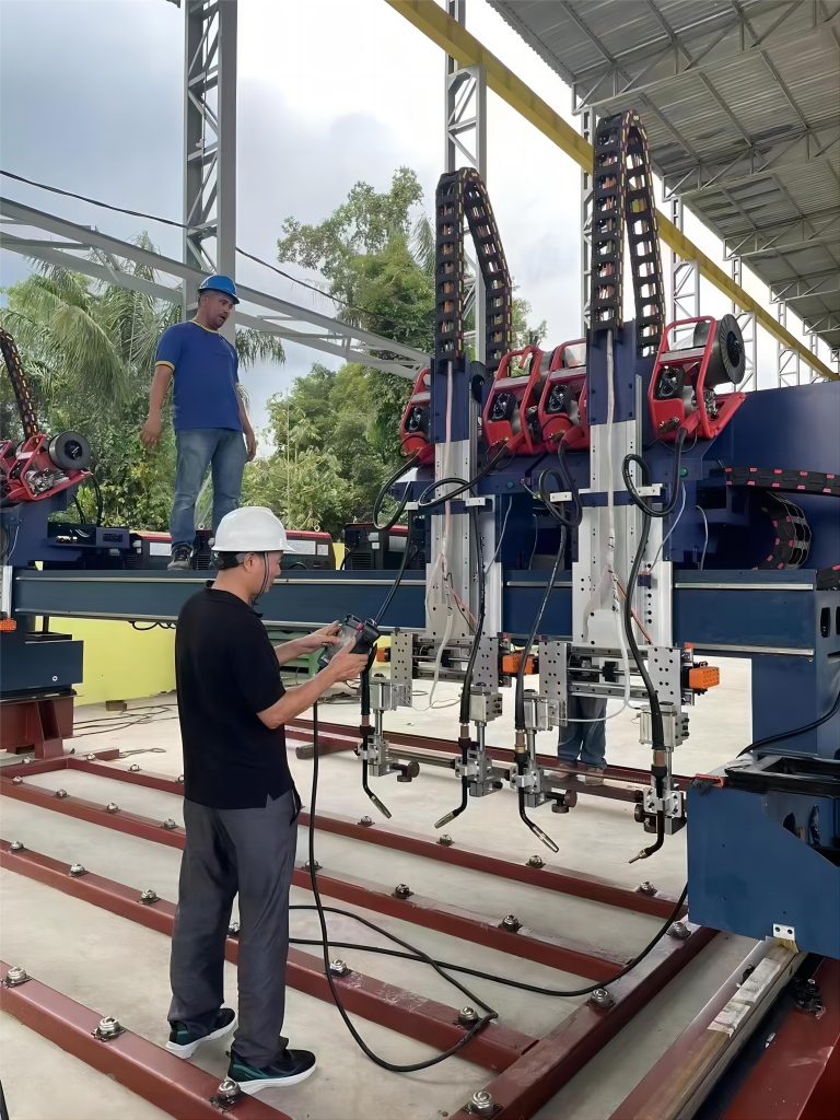 Brazilian shipyard purchases large-scale automatic gantry welding production line