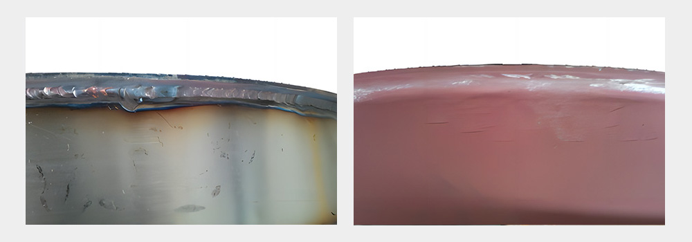 Manual welding effect of centrifugal fan shell