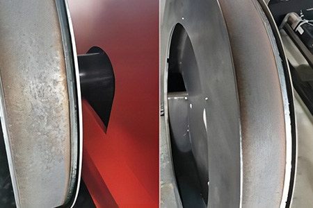 Welding high pressure centrifugal fan casing
