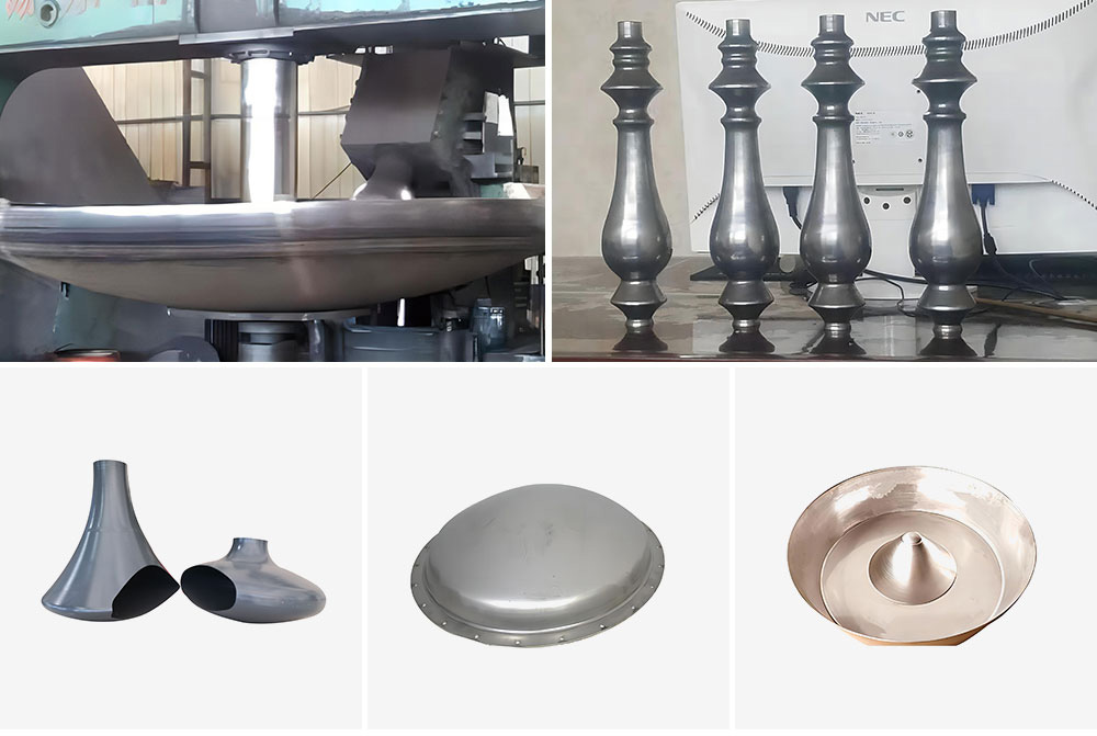 Large CNC spinning heads and architectural decorations