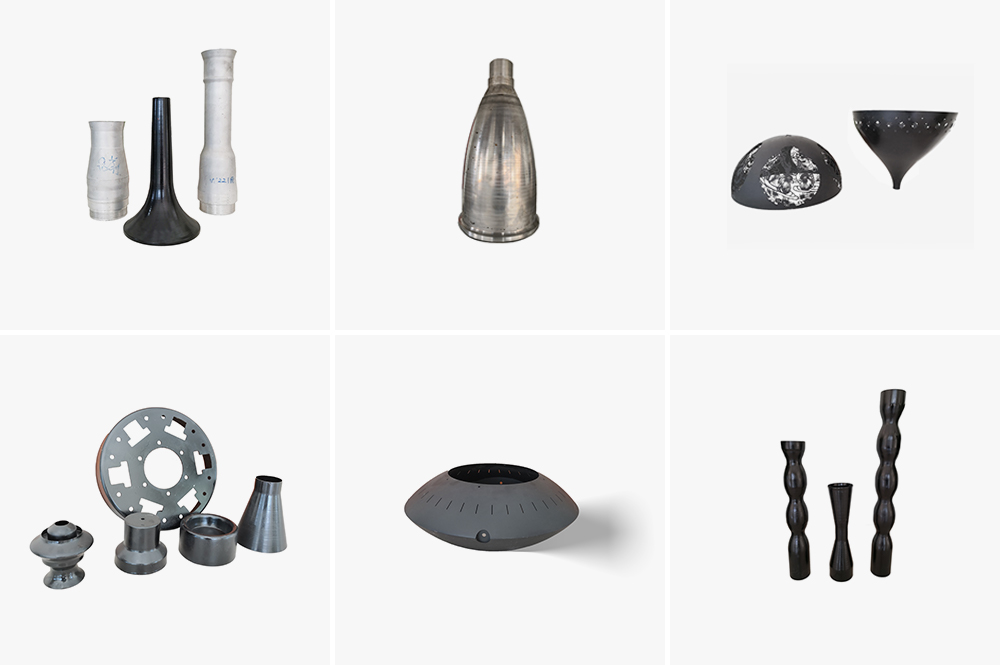 Customized production of spinning samples and 3D laser cutting