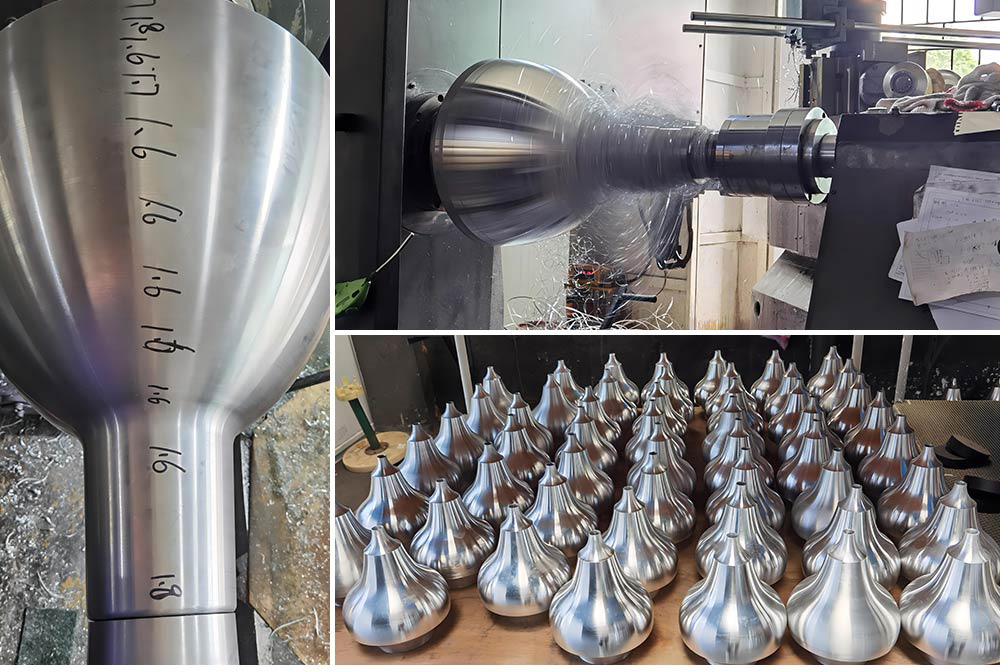 Large high-end metal spinning lampshade