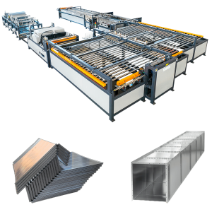 Auto Duct Forming Line For Ventilation Duct 