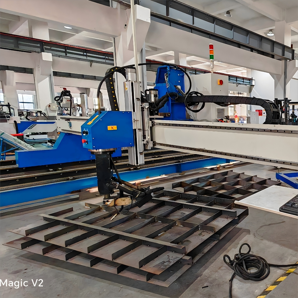 Gantry automatic welding machine welding centrifugal fan casing reinforcement